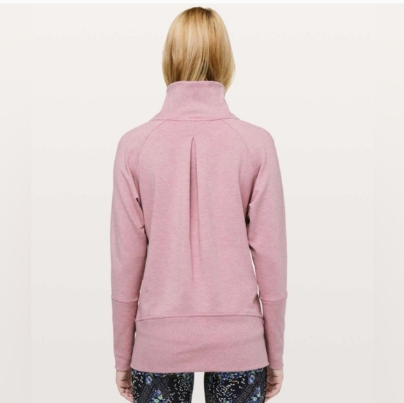 Lululemon High Lines Pullover Sweatshirt Heathered Vintage Mauve Size 6 - Picture 2 of 8